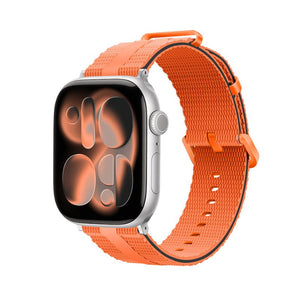 Pulsera para Apple Watch de silicona texturizada, con hebilla resistente de acero inoxidable, que ofrece una comodidad absoluta, modelo Guetta
