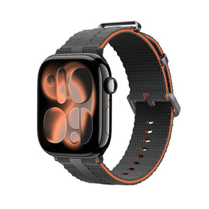 Pulsera para Apple Watch de silicona texturizada, con hebilla resistente de acero inoxidable, que ofrece una comodidad absoluta, modelo Guetta