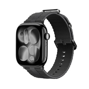 Pulsera para Apple Watch de silicona texturizada, con hebilla resistente de acero inoxidable, que ofrece una comodidad absoluta, modelo Guetta