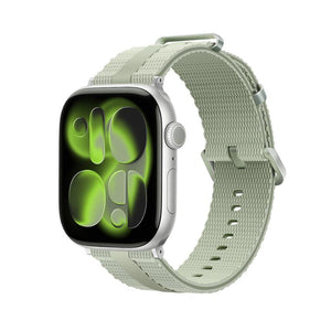 Pulsera para Apple Watch de silicona texturizada, con hebilla resistente de acero inoxidable, que ofrece una comodidad absoluta, modelo Guetta