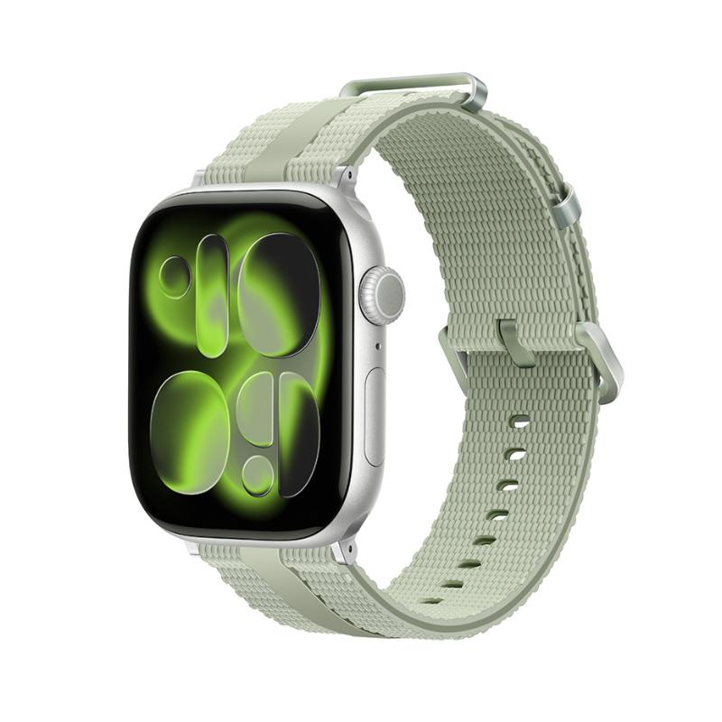 Pulsera para Apple Watch de silicona texturizada, con hebilla resistente de acero inoxidable, que ofrece una comodidad absoluta, modelo Guetta