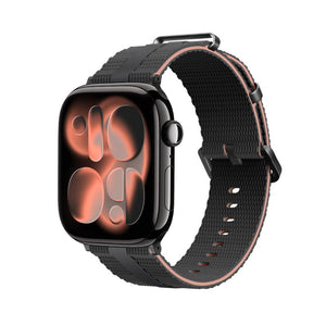 Pulsera para Apple Watch de silicona texturizada, con hebilla resistente de acero inoxidable, que ofrece una comodidad absoluta, modelo Guetta