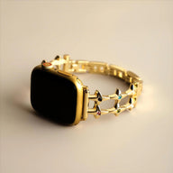 Bracelet Apple Watch étoilé, pour femme, zircons colorés, modèle Érima - La Boutique du Bracelet