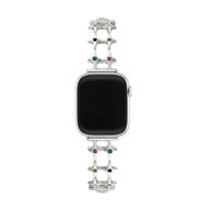 Bracelet Apple Watch étoilé, pour femme, zircons colorés, modèle Érima - La Boutique du Bracelet