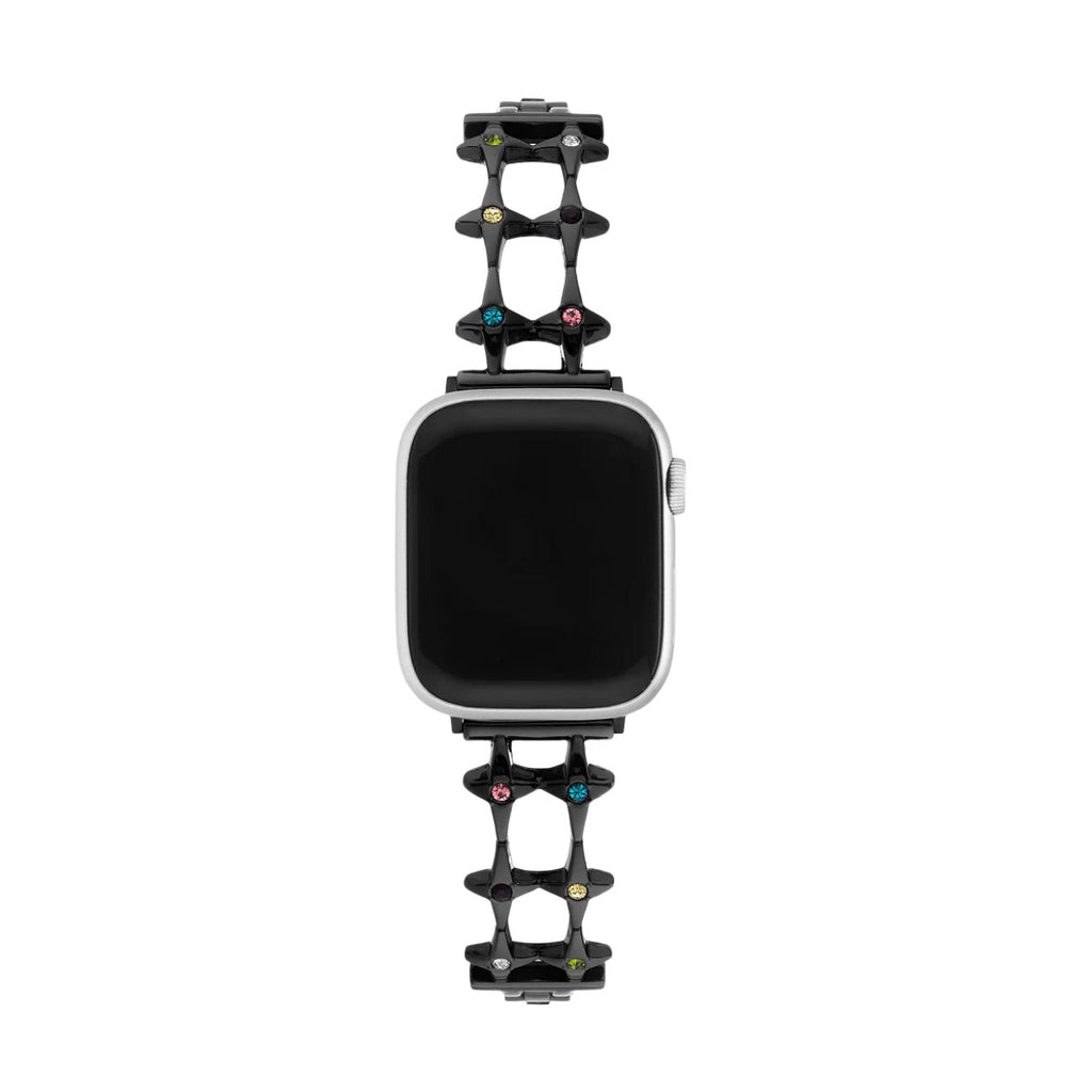 Bracelet Apple Watch étoilé, pour femme, zircons colorés, modèle Érima - La Boutique du Bracelet