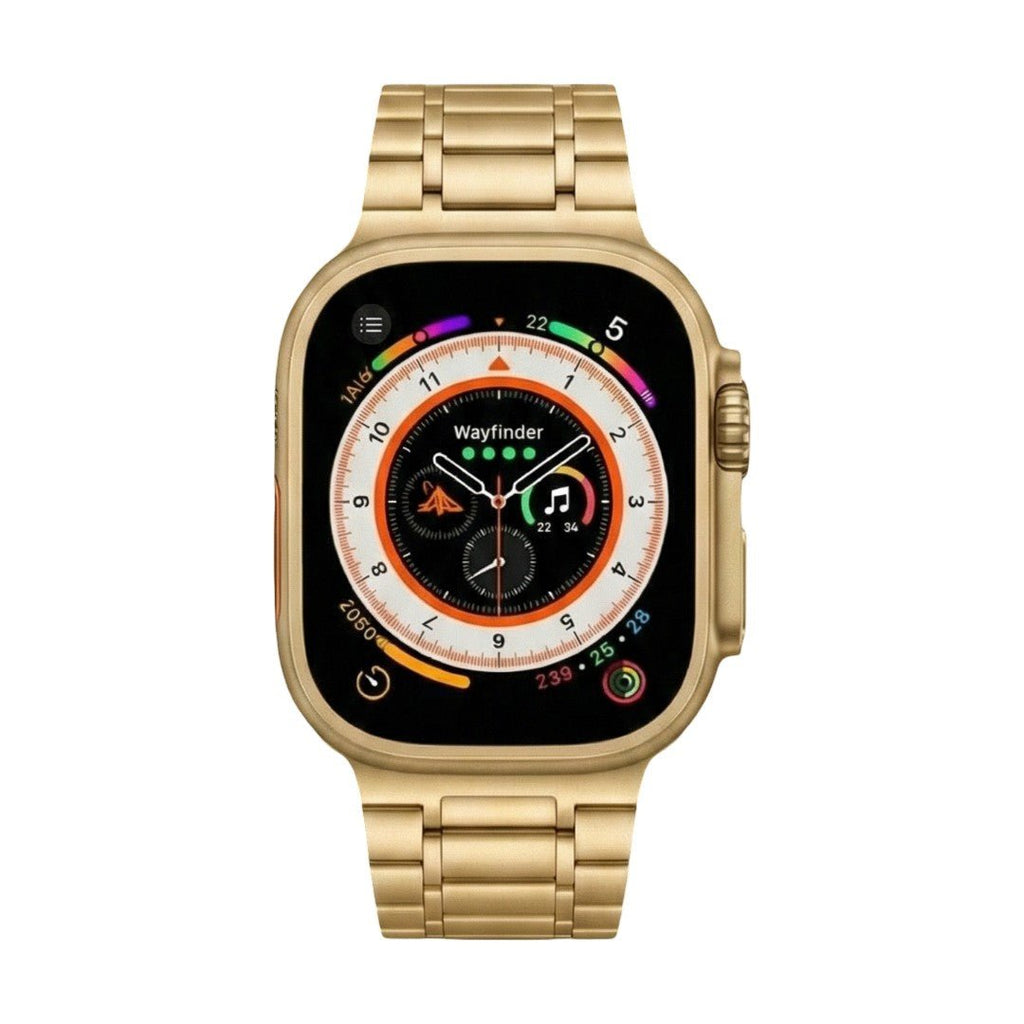 Bracelet Apple Watch magnétique en métal, design élégant à maillons, confort ajustable, modèle Hask