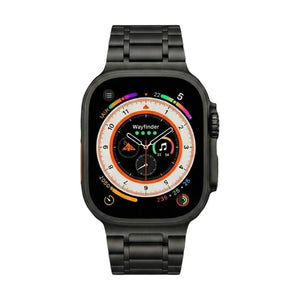 Bracelet Apple Watch magnétique en métal, design élégant à maillons, confort ajustable, modèle Hask