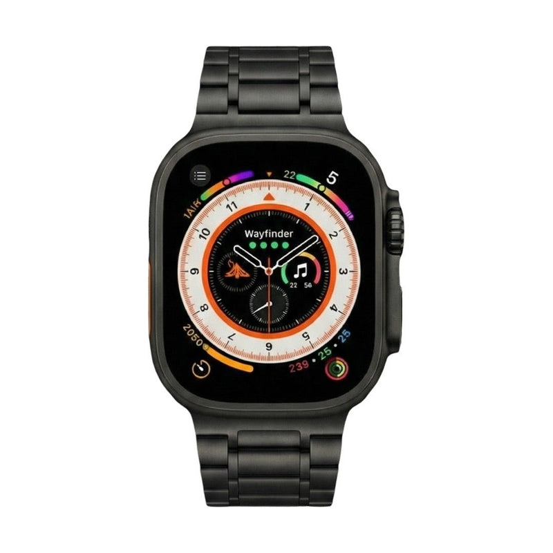 Bracelet Apple Watch magnétique en métal, design élégant à maillons, confort ajustable, modèle Hask