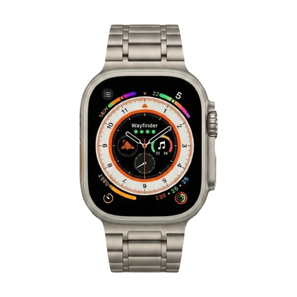 Bracelet Apple Watch magnétique en métal, design élégant à maillons, confort ajustable, modèle Hask