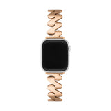 Bracelet Apple Watch moderne, pour femme, acier spirale tendance, modèle Azia - La Boutique du Bracelet