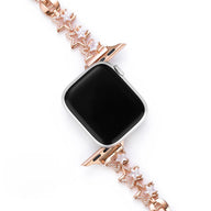 Bracelet Apple Watch, pour femme, en métal, étoiles scintillantes, modèle Kira - La Boutique du Bracelet