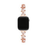 Bracelet Apple Watch, pour femme, en métal, étoiles scintillantes, modèle Kira - La Boutique du Bracelet