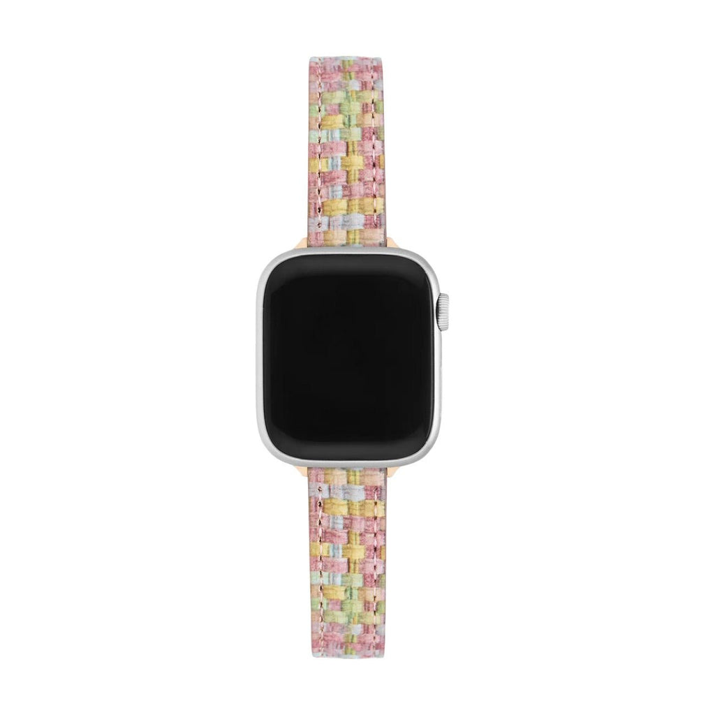 Bracelet Apple Watch, pour femme, en microfibre coloré, tendance, modèle Tekla - La Boutique du Bracelet