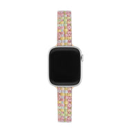 Bracelet Apple Watch, pour femme, en microfibre coloré, tendance, modèle Tekla - La Boutique du Bracelet