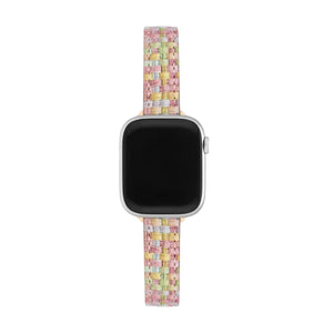 Bracelet Apple Watch, pour femme, en microfibre coloré, tendance, modèle Tekla - La Boutique du Bracelet