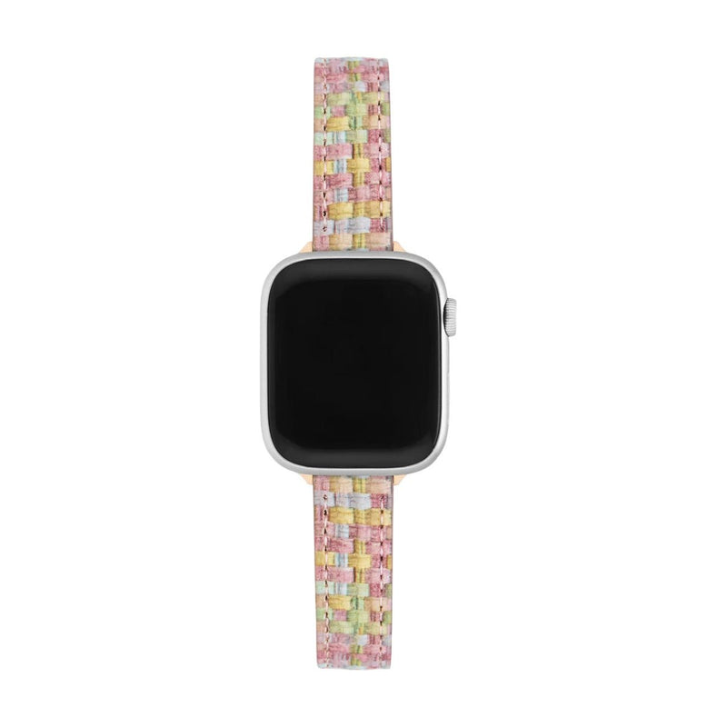 Bracelet Apple Watch, pour femme, en microfibre coloré, tendance, modèle Tekla - La Boutique du Bracelet