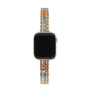 Bracelet Apple Watch, pour femme, en microfibre coloré, tendance, modèle Tekla - La Boutique du Bracelet