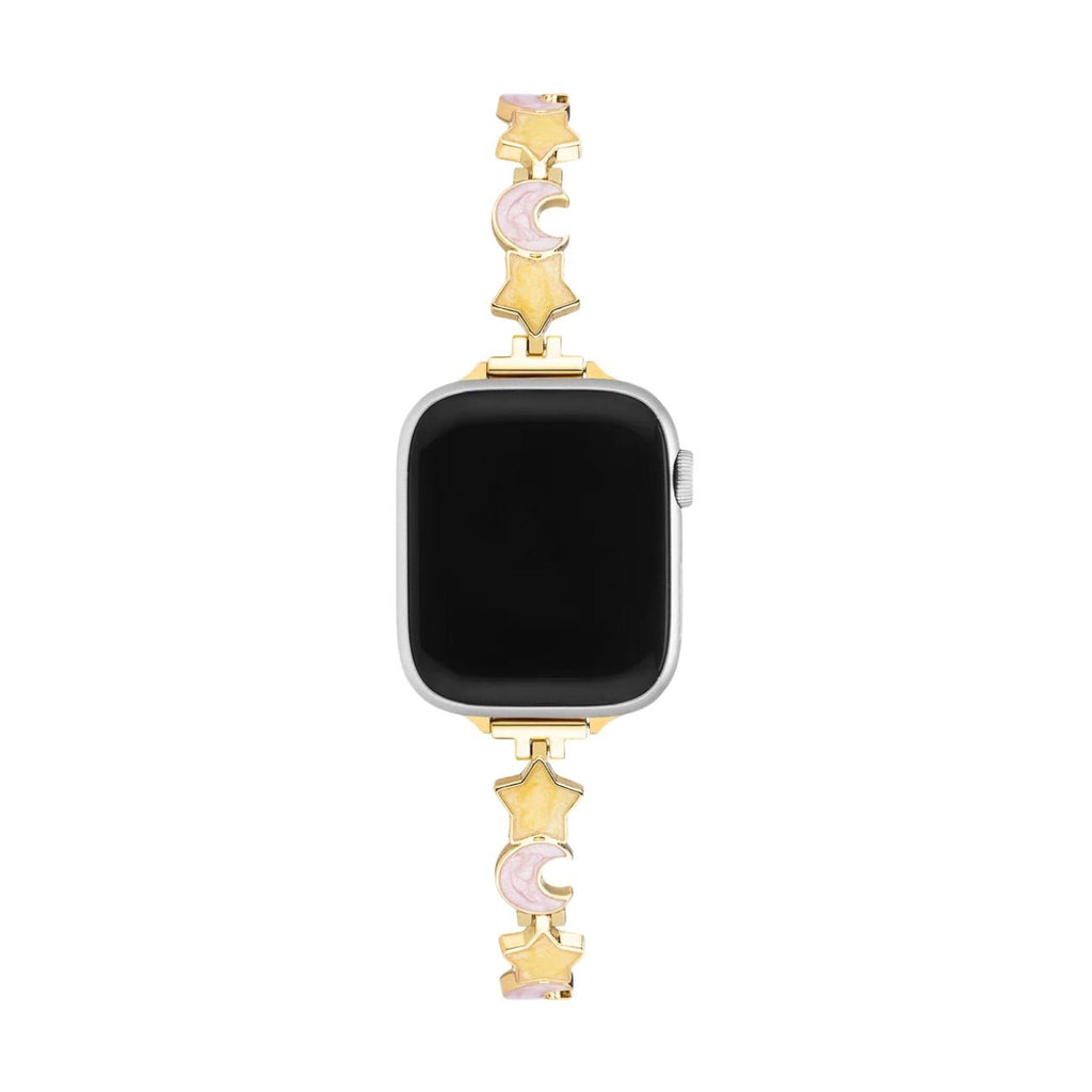 Bracelet Apple Watch, pour femme, étoile et lune, apaisant, modèle Stormi - La Boutique du Bracelet