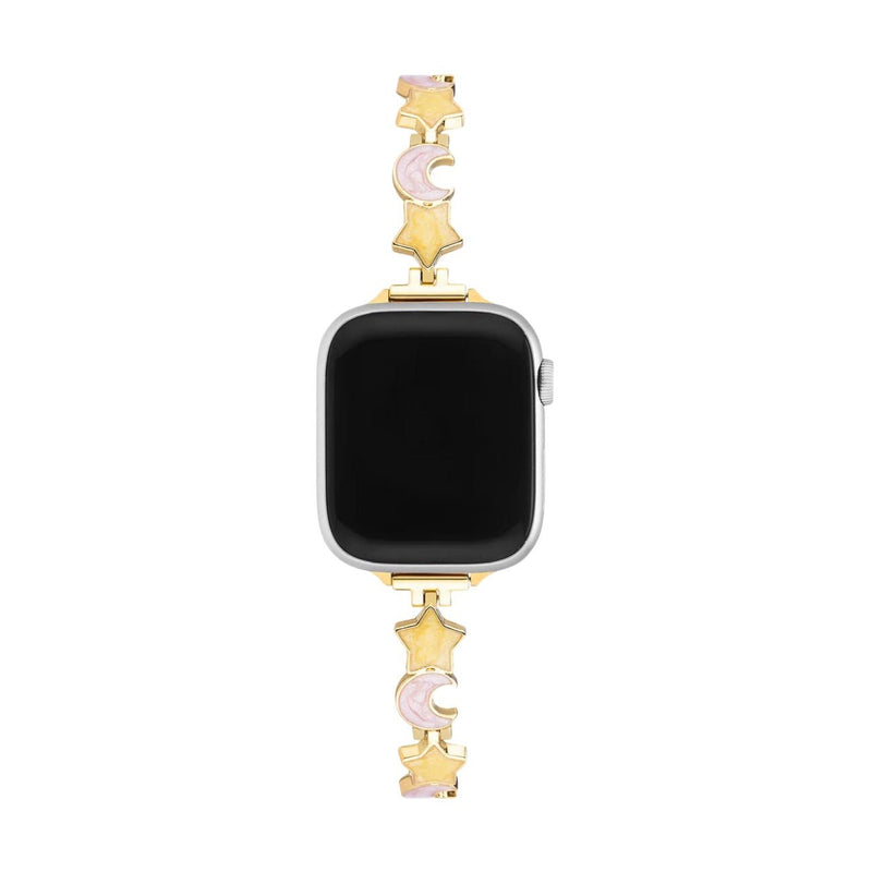 Bracelet Apple Watch, pour femme, étoile et lune, apaisant, modèle Stormi - La Boutique du Bracelet