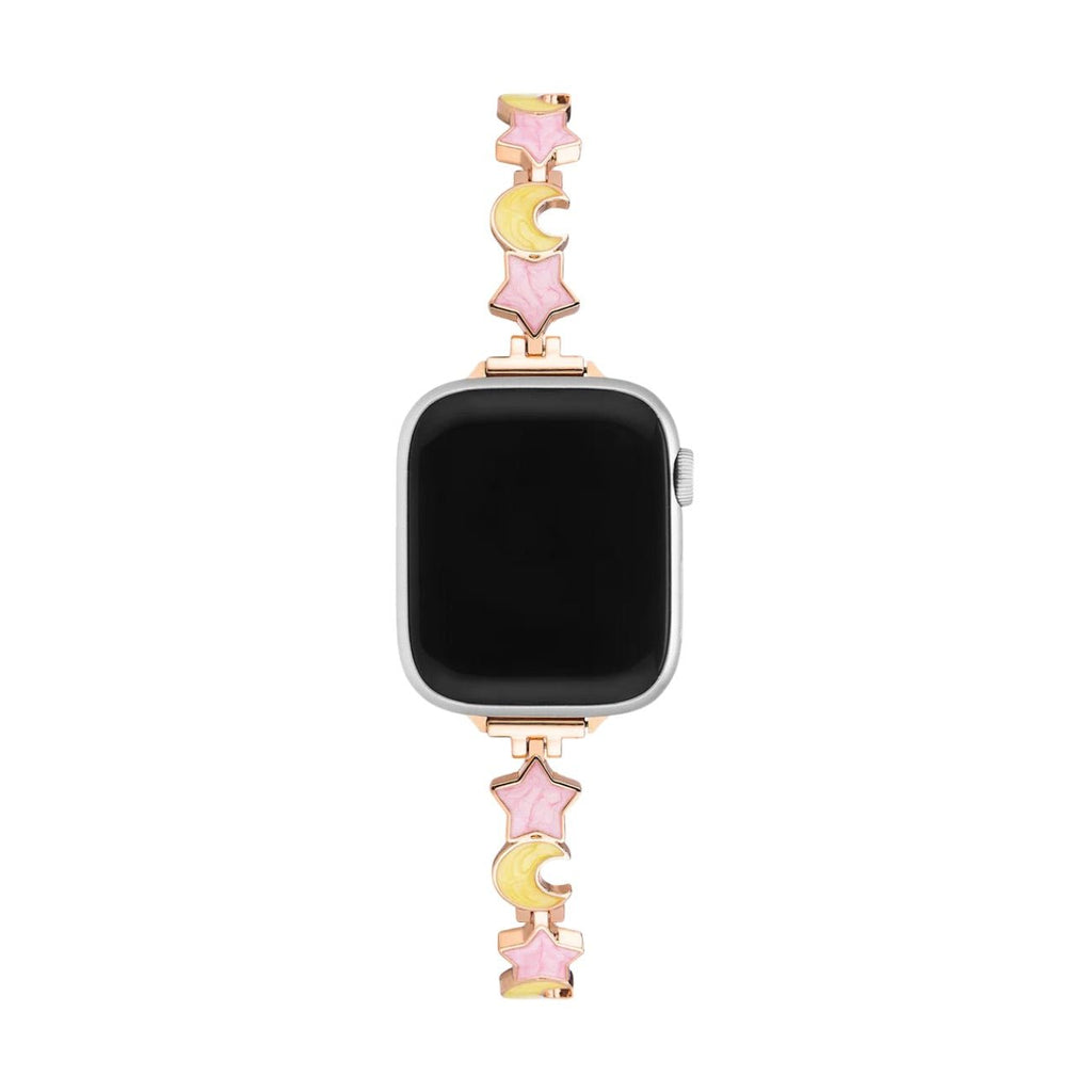 Bracelet Apple Watch, pour femme, étoile et lune, apaisant, modèle Stormi - La Boutique du Bracelet