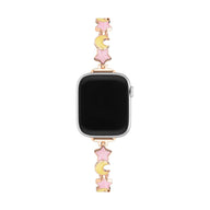 Bracelet Apple Watch, pour femme, étoile et lune, apaisant, modèle Stormi - La Boutique du Bracelet