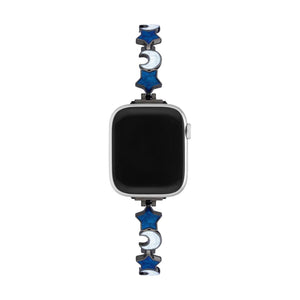 Bracelet Apple Watch, pour femme, étoile et lune, apaisant, modèle Stormi - La Boutique du Bracelet