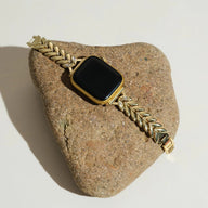 Bracelet Apple Watch, pour femme, feuilles imbriquées, chic, modèle Lokla - La Boutique du Bracelet