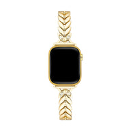Bracelet Apple Watch, pour femme, feuilles imbriquées, chic, modèle Lokla - La Boutique du Bracelet