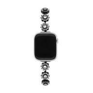 Bracelet Apple Watch, pour femme, fleur de lotus rotatives anti - stress, modèle Lotia - La Boutique du Bracelet