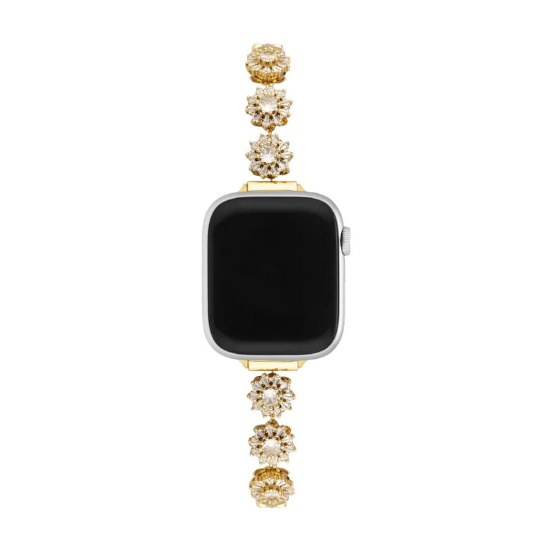 Bracelet Apple Watch, pour femme, fleur de lotus rotatives anti - stress, modèle Lotia - La Boutique du Bracelet