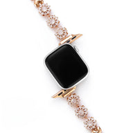 Bracelet Apple Watch, pour femme, fleur de lotus rotatives anti - stress, modèle Lotia - La Boutique du Bracelet