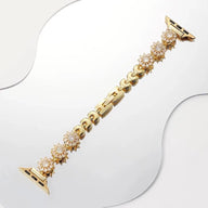 Bracelet Apple Watch, pour femme, fleur de lotus rotatives anti - stress, modèle Lotia - La Boutique du Bracelet