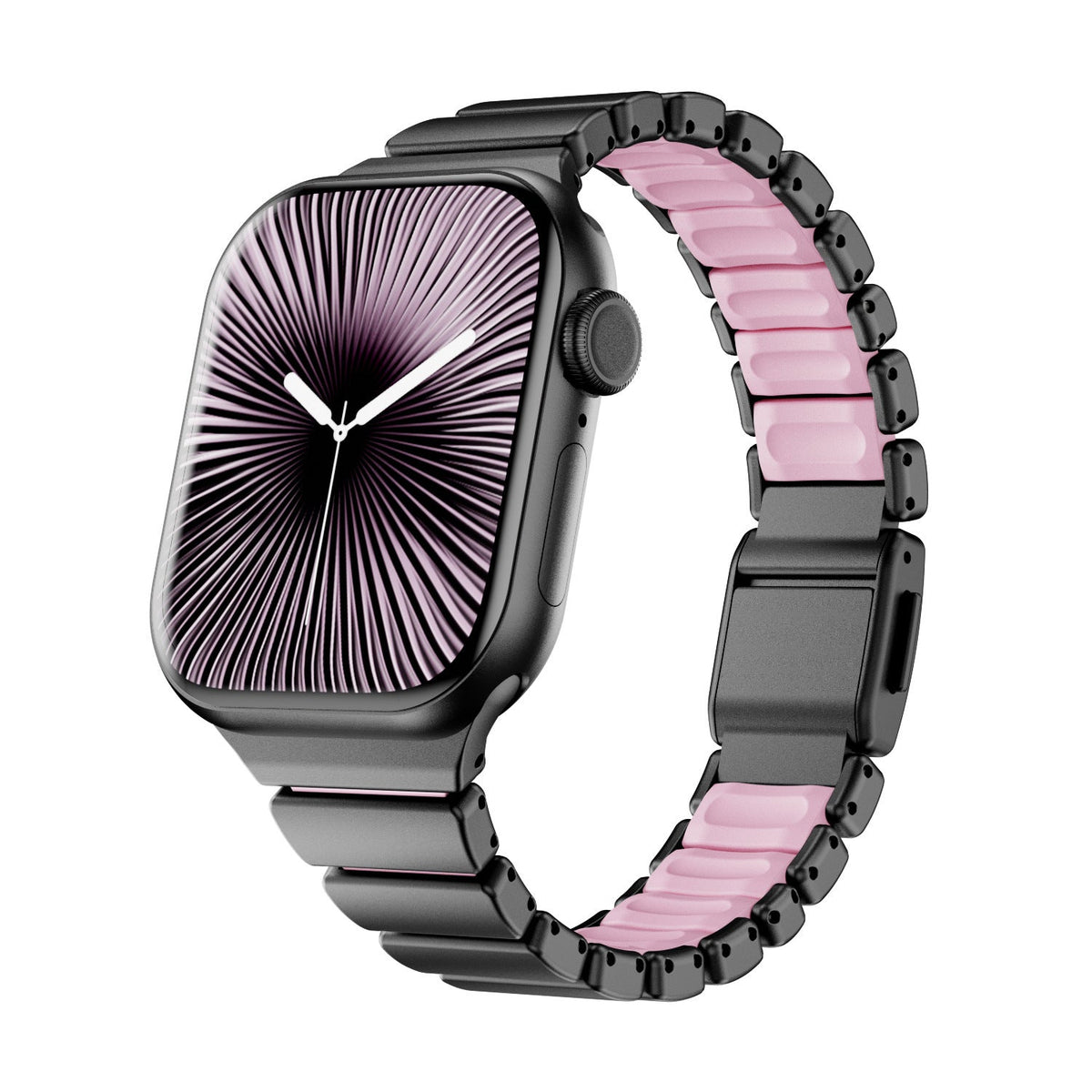 Premium βραχιόλι Apple Watch από ανοξείδωτο ατσάλι και FKM, για Apple Watch, ευέλικτος και ανθεκτικός σχεδιασμός, μοντέλο Sigone