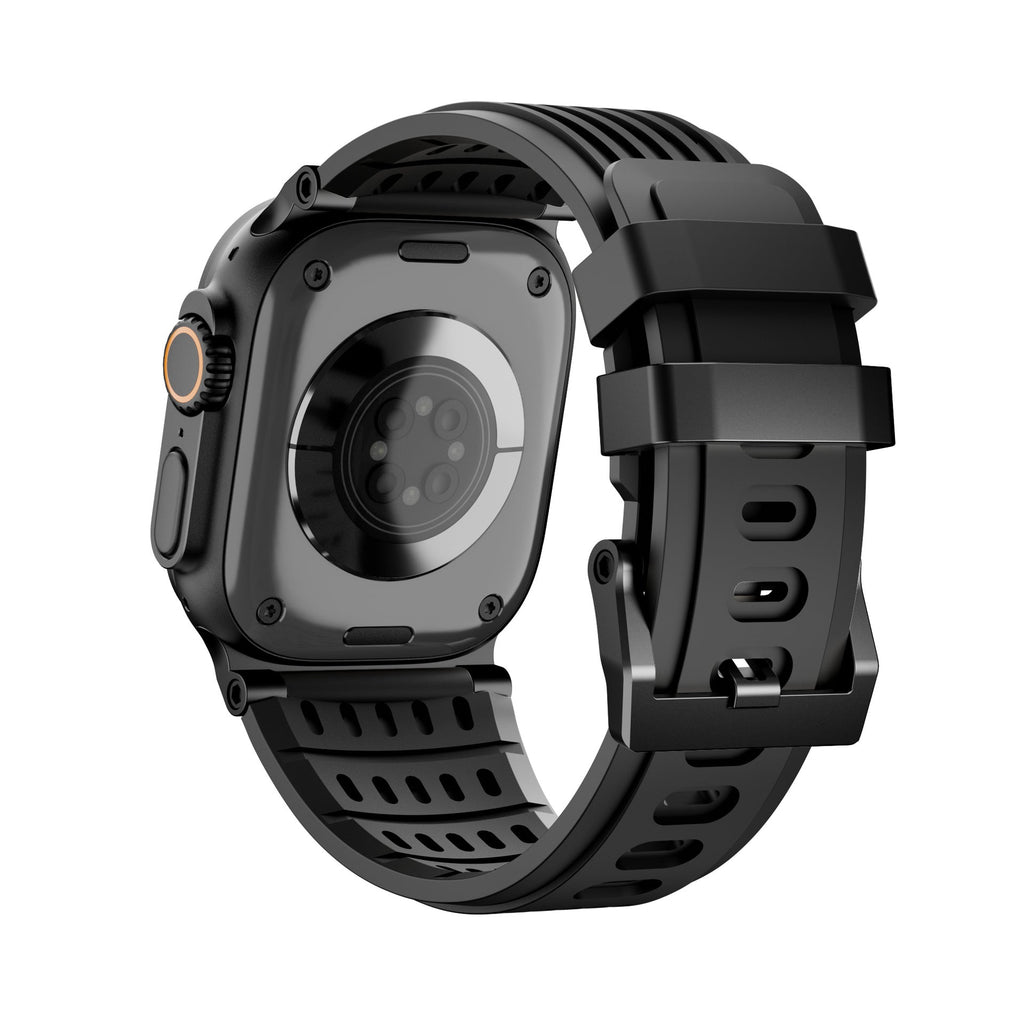 Apple Watch sportsarmbånd i åndbart silikone, spænde i rustfrit stål, tilbehør til smartwatch, ergonomisk design, model Arda