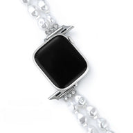 Bracelet Apple Watch, style baroque, perles scintillantes, modèle Valine - La Boutique du Bracelet