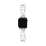 Bracelet Apple Watch, style baroque, perles scintillantes, modèle Valine - La Boutique du Bracelet