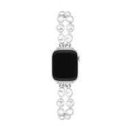 Bracelet Apple Watch, style baroque, perles scintillantes, modèle Valine - La Boutique du Bracelet