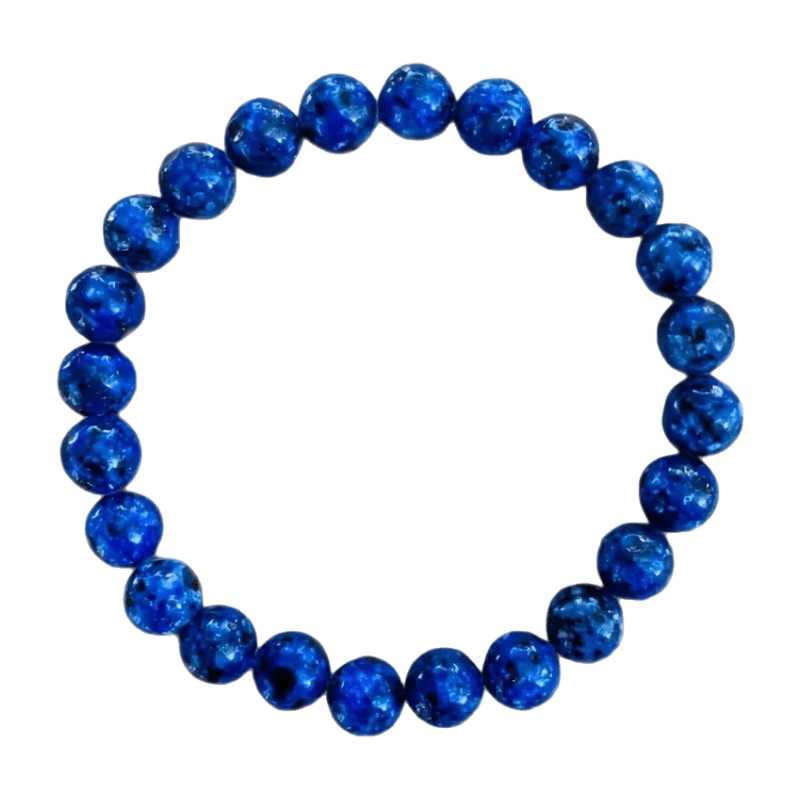 Bracelet attirant chance, amour et richesse, en lapis lazuli, bleu profond, modèle Ipone - La Boutique du Bracelet