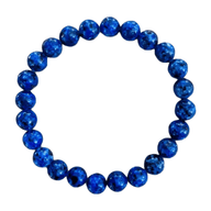 Bracelet attirant chance, amour et richesse, en lapis lazuli, bleu profond, modèle Ipone - La Boutique du Bracelet