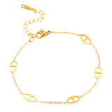 Bracelet chaîne, double D, maille marine, chic et élégant, pour femme, modèle Dayada - La Boutique du Bracelet