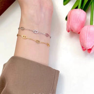Bracelet chaîne, double D, maille marine, chic et élégant, pour femme, modèle Dayada - La Boutique du Bracelet