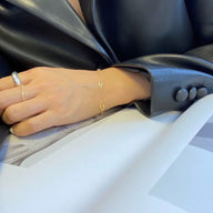 Bracelet chaîne, double D, maille marine, chic et élégant, pour femme, modèle Dayada - La Boutique du Bracelet