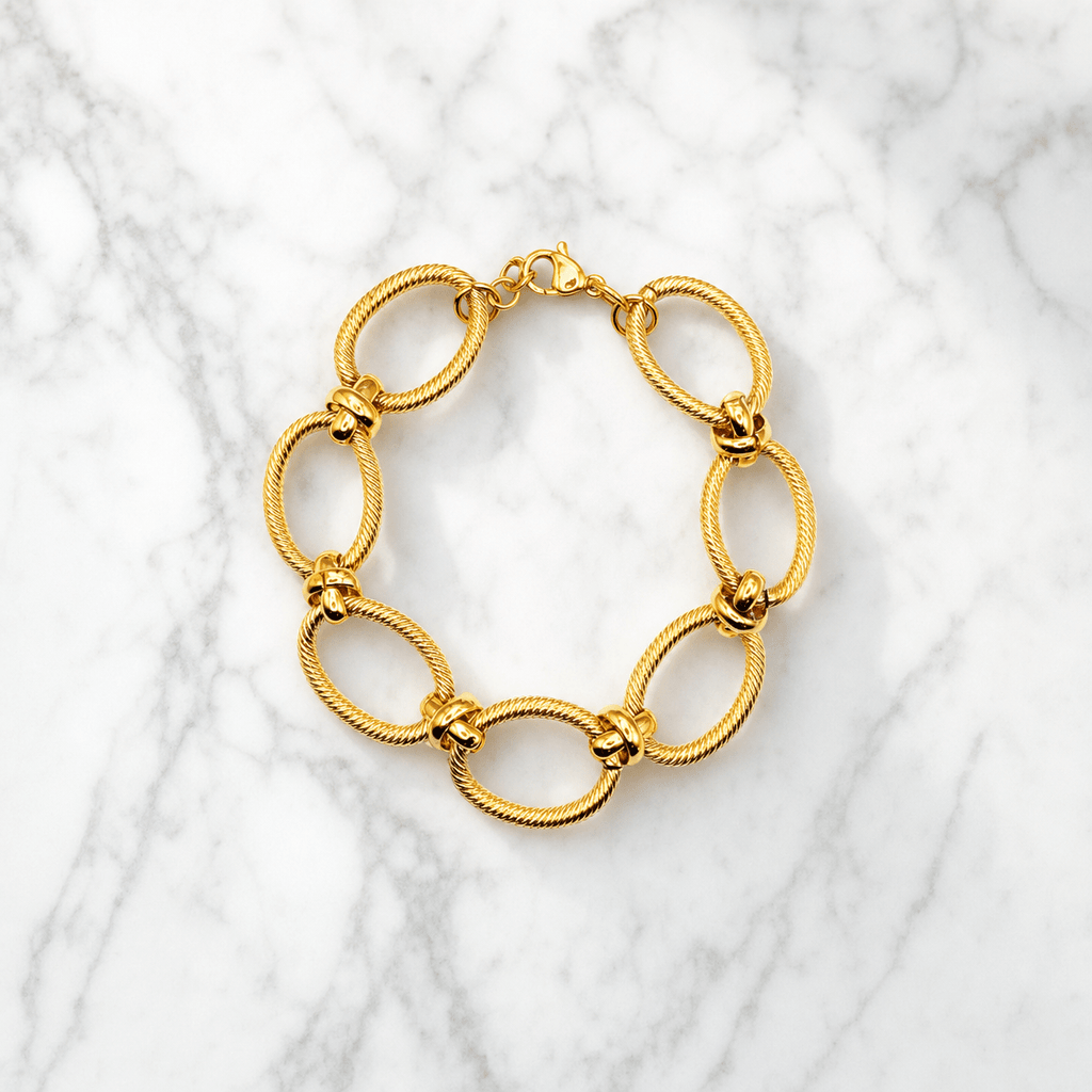 Personalisierbares Kettenarmband, Modell Bossy