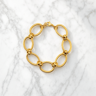 Bracelet chaîne personnalisable, modèle Bossy