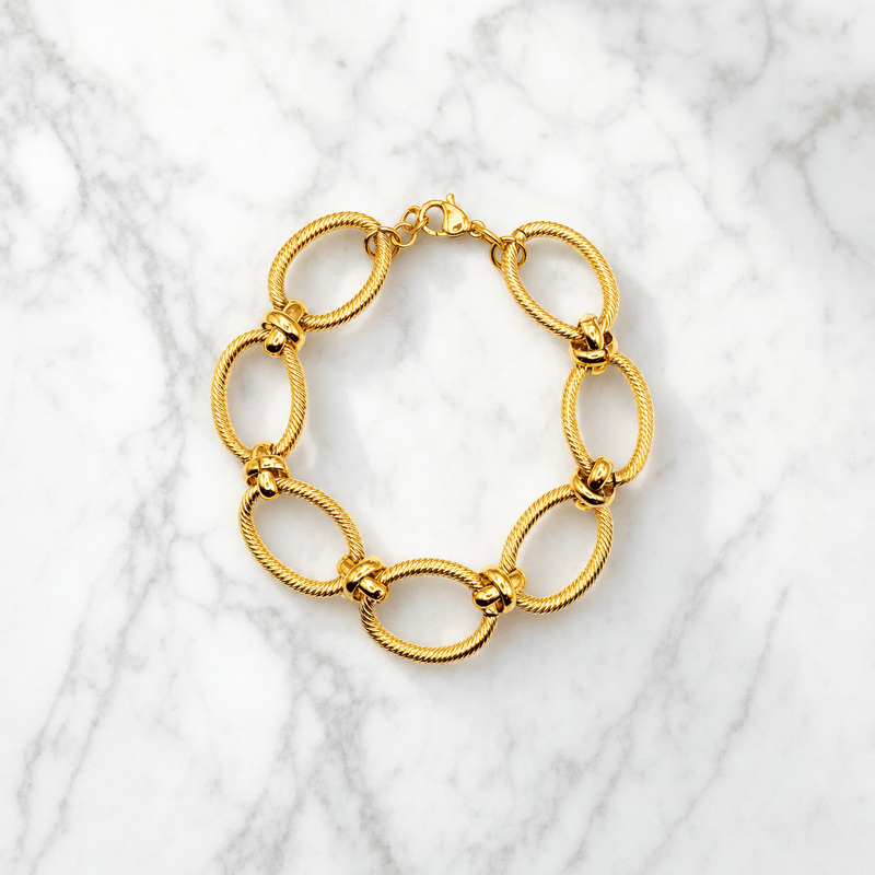 Personalisierbares Kettenarmband, Modell Bossy