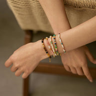 Bracelet chic, pierres précieuses style oeil de tigre, fines, pour femme, modèle Almire - La Boutique du Bracelet