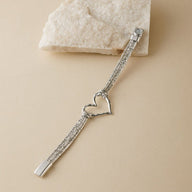 Bracelet cœur fondant, triple rangs, pour femme, modèle Jouva - La Boutique du Bracelet