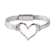 Bracelet cœur fondant, triple rangs, pour femme, modèle Jouva - La Boutique du Bracelet