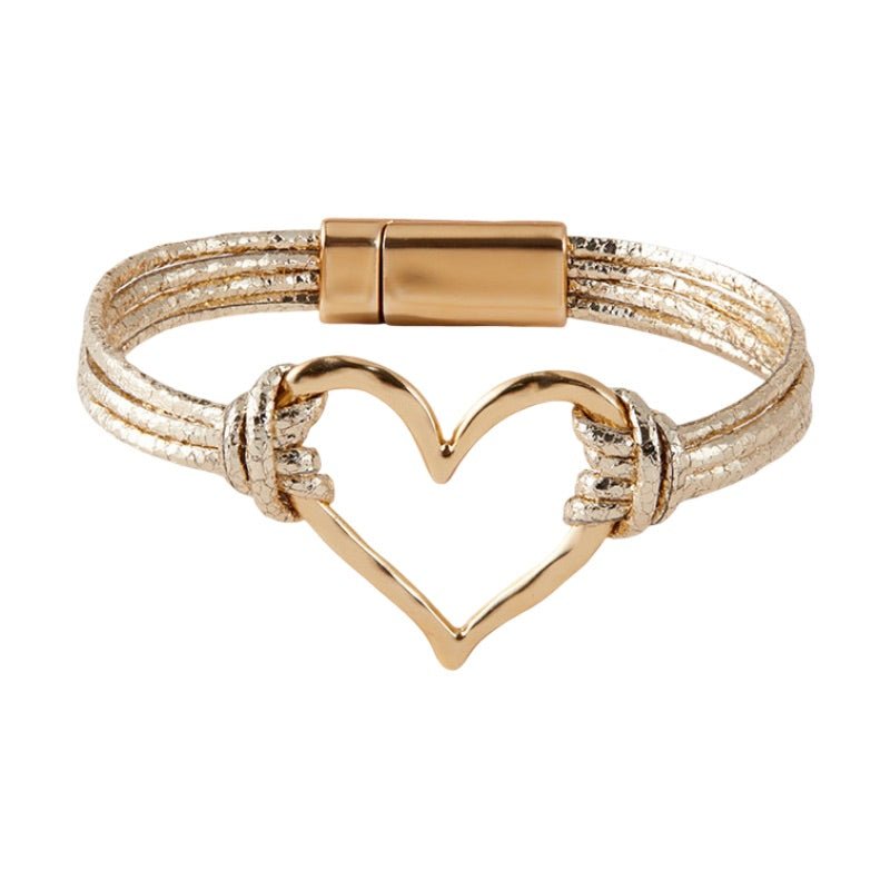 Bracelet cœur fondant, triple rangs, pour femme, modèle Jouva - La Boutique du Bracelet