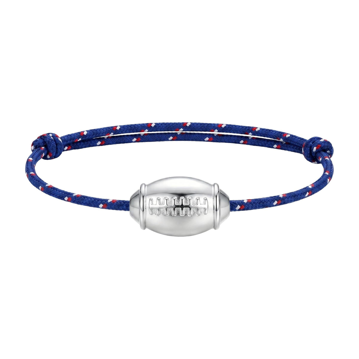 Bracelet cordon à motif rugby, bracelet ballon de rugby, style sportif, bracelet d'équipe, modèle Damian